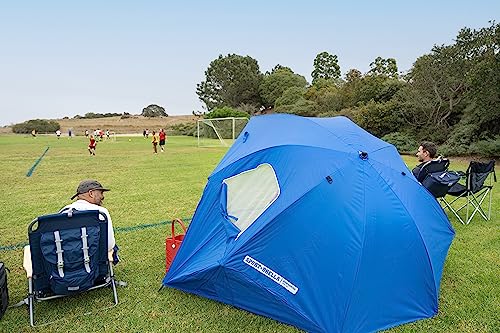 Sport-Brella Premiere Portable Sun Umbrella - Mehrzweck Gartenregenschirm, Einfaches Falten, 243 cm, 1 Stück, Ideal für Outdoor-Aktivitäten, Strand und Garten, UV-Schutz - Blau – Bild 7