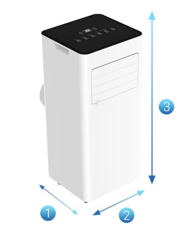 Climative Mobile Klimaanlage 9000 BTU WiFi Tuya Smart Klimaanlage Mobil mit Abluftschlauch Mini 2,6 kW 3-in-1 Portable Air Conditioner 26 m² Fensterabdichtung – Bild 10