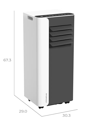 Climative Mobile Klimaanlage 9000 BTU WiFi Tuya Smart Klimaanlage Mobil mit Abluftschlauch Mini 2,6 kW 3-in-1 Portable Air Conditioner 26 m² Fensterabdichtung – Bild 2