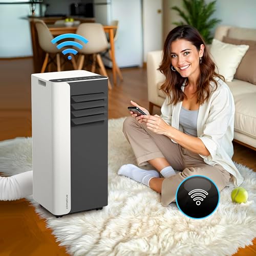 Climative Mobile Klimaanlage 9000 BTU WiFi Tuya Smart Klimaanlage Mobil mit Abluftschlauch Mini 2,6 kW 3-in-1 Portable Air Conditioner 26 m² Fensterabdichtung – Bild 5