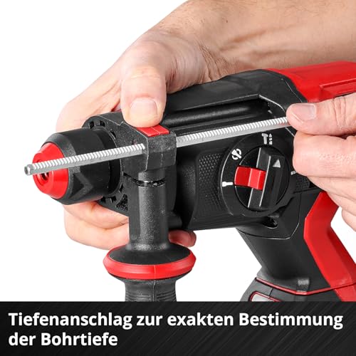 Einhell Professional Akku-Bohrhammer TP-HD 18/22 D Li BL-Solo Power X-Change (18 V, Brushless, 2,3 J, SDS-plus, 22 mm Bohrleistung in Beton, D-Handgriff, Koffer, ohne Akku) – Bild 6