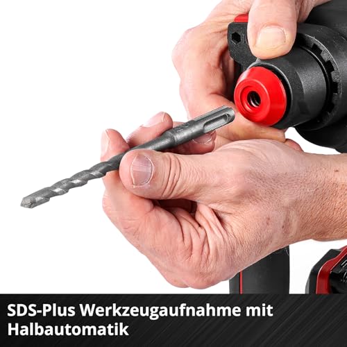 Einhell Professional Akku-Bohrhammer TP-HD 18/22 D Li BL-Solo Power X-Change (18 V, Brushless, 2,3 J, SDS-plus, 22 mm Bohrleistung in Beton, D-Handgriff, Koffer, ohne Akku) – Bild 7
