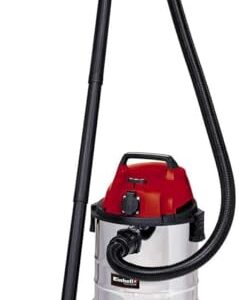 Einhell Nass-Trockensauger TC-VC 1820 SA (1.250 Watt, Edelstahlbehälter 20l, Blasanschluss, Zubehörhalterung, automatische Gerätesteckdose, inkl. Saugschlauch, Düsen Filter)