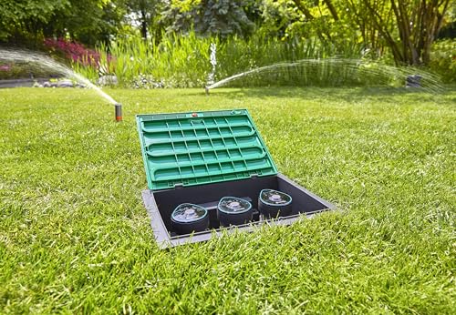 Gardena Ventilbox 9 V Bluetooth-Set: Bodeneinbaudose für den unterirdischen Einbau von batteriebetriebenen Bewässerungsventilen, programmierbar per App (1286-20) – Bild 2