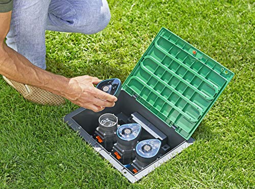 Gardena Ventilbox 9 V Bluetooth-Set: Bodeneinbaudose für den unterirdischen Einbau von batteriebetriebenen Bewässerungsventilen, programmierbar per App (1286-20) – Bild 3