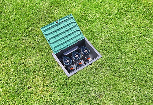 Gardena Ventilbox 9 V Bluetooth-Set: Bodeneinbaudose für den unterirdischen Einbau von batteriebetriebenen Bewässerungsventilen, programmierbar per App (1286-20) – Bild 4