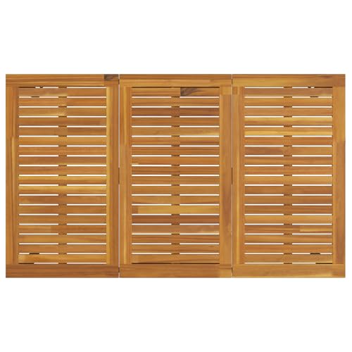 vidaXL Gartentisch 150x90x75 cm aus massivem Akazienholz und Metall – Bild 8