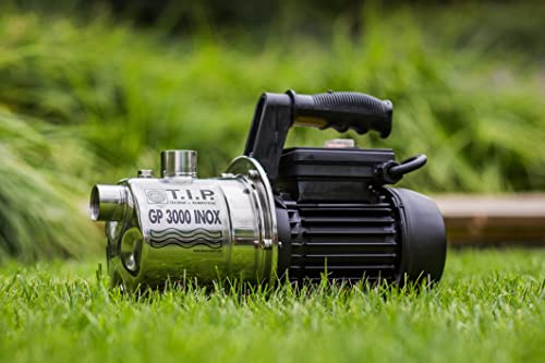 T.I.P. Edelstahl Gartenpumpe GP 3000 INOX - Leistungsstarke 550 W Pumpe mit 2950 l/h Leistung und thermischer Überlastschutz - Robustes, korrosionsbeständiges Pumpengehäuse, 30111 – Bild 12