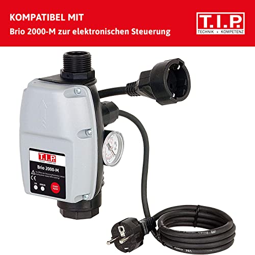 T.I.P. Edelstahl Gartenpumpe GP 3000 INOX - Leistungsstarke 550 W Pumpe mit 2950 l/h Leistung und thermischer Überlastschutz - Robustes, korrosionsbeständiges Pumpengehäuse, 30111 – Bild 6