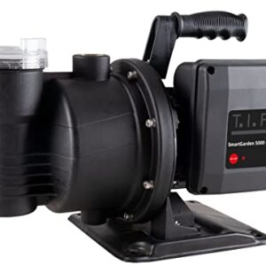 T.I.P. Smarte Gartenpumpe 5.000l/h 45m Förderhöhe, Jet-Gartenpumpe, App Steuerung, LED-Anzeige, Timerfunktion, int. Vorfilter, selbstansaugend, SmartGarden 5000 KF, 30152