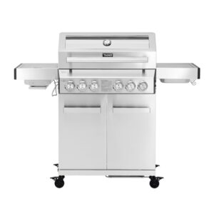 TAINO PLATINUM YAMARA 4 2 Gasgrill Edelstahl 4 Brenner Keramik Sear-Burner Keramik Backburner Piezo-Zündung Grillrost gusseisern