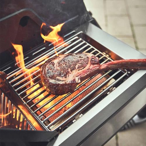 BURNHARD Big Earl 4-Brenner Gasgrill Edelstahl inkl. Heckbrenner, mit Edelstahl Grillrost & inkl. Abdeckhaube, Seitenkochfeld mit Infrarot Keramikbrenner – Bild 7