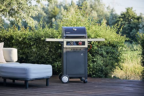Enders® Gasgrill BOSTON BLACK 2 TURBO, 2-Brenner aus Edelstahl, TURBO ZONE & HEAT RANGE Brenner-Technologien von Enders®, kleier Grill, Grillwagen, Außenküche #88616 – Bild 7