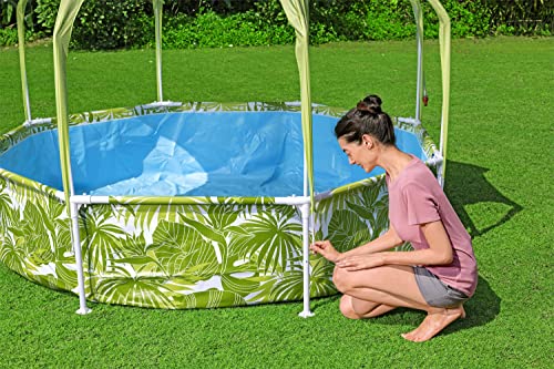 Bestway Steel Pro Frame Pool mit Sonnenschutzdach "Splash-in-Shade" ohne Pumpe Ø 244 x 51 cm, buntes Obst-Design, rund – Bild 10