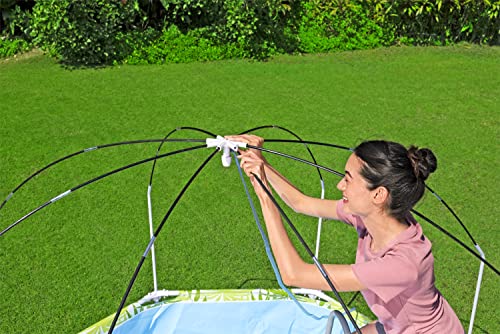 Bestway Steel Pro Frame Pool mit Sonnenschutzdach "Splash-in-Shade" ohne Pumpe Ø 244 x 51 cm, buntes Obst-Design, rund – Bild 9