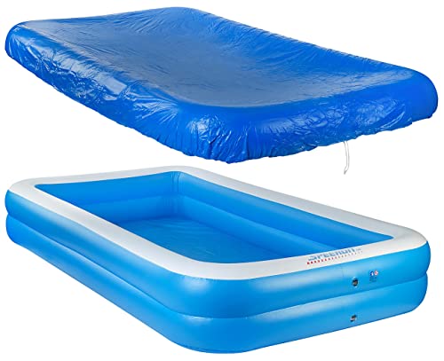Speeron Zubehör zu Aufblasbarer Pool XXL: Aufblasbares Jumbo-Planschbecken inkl. Abdeckung, 305 x 183 x 51 cm (Planschbecken XXL, Jumbo Pool, aufblasbar)