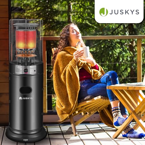 Juskys Outdoor Heizstrahler Cuna mit 11 kW Gas-Brenner - Heizpilz Terrassenheizer mit Gas für Terrasse Balkon und Garten - für 5 und 11 kg Gasflaschen – Bild 7