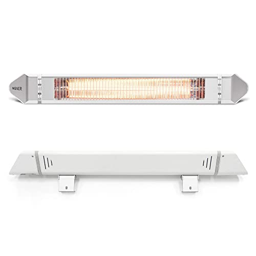 VASNER Teras 25 Basix – Elektrischer Terrassenstrahler mit 1 Heizstufe, 2500 Watt, Infrarot Heizstrahler für Outdoor, Infrarotstrahler Gastro/Terrasse, extern steuerbar (Weiß) – Bild 3