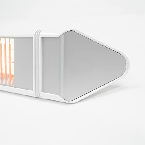 VASNER Teras 25 Basix – Elektrischer Terrassenstrahler mit 1 Heizstufe, 2500 Watt, Infrarot Heizstrahler für Outdoor, Infrarotstrahler Gastro/Terrasse, extern steuerbar (Weiß) – Bild 4