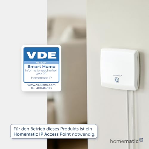 Homematic IP Smart Home Wandtaster – 6-fach, Wandschalter, sechs Tasten, Zubehör für Ihr Homematic IP Smart Home, universell einsetzbar, schaltet Aktoren und Thermostate, kabellos, 142308A0 – Bild 4