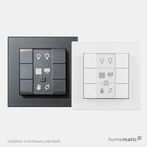Homematic IP Smart Home Wandtaster – 6-fach, Wandschalter, sechs Tasten, Zubehör für Ihr Homematic IP Smart Home, universell einsetzbar, schaltet Aktoren und Thermostate, kabellos, 142308A0 – Bild 6