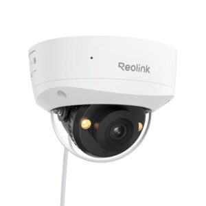 Reolink 4K UHD PoE Überwachungskamera, mit Ik10 Vandalismusschutz, Farbnachtsicht, intelligenter Personen-/Fahrzeug-/Tiererkennung, Zwei-Wege-Audio, Einer schwenkbaren Innenhalterung, RLC-840A
