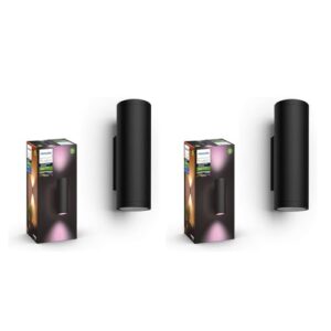 Alternative view of Philips Hue Appear White and Color Ambiance, Smart LED-Wandleuchte für den Außenbereich, dimmbar, bis zu 16 Mio. Farben, steuerbar via App, kompatibel mit Amazon Alexa (Echo, Echo Dot) 2er Pack