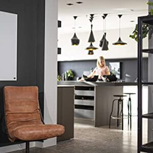 Alternative view of Könighaus - Infrarotheizung 600 Watt mit Ein- und Ausschalter - Thermostat 5 Jahre Garantie ✓ TÜV SÜD - Silberner Rahmen (600W)