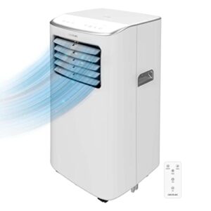 Cecotec Tragbare Klimaanlage mit Fernbedienung und taktiler Steuerung Forceclima 7400 Soundless Touch. 7000 BTU, LED -Bildschirm, 4 Modi, 2 Geschwindigkeiten, Abdeckung von bis zu 15 m2