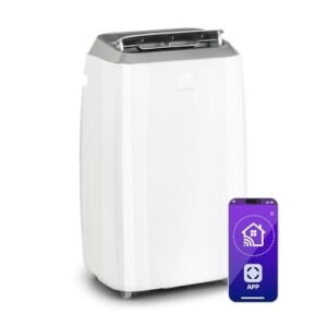Klarstein Mobile Klimaanlage mit Abluftschlauch, 4-in-1 Klimagerät mit Ventilator, Luftentfeuchter & Nachtmodus, Kleine & Portable Klimaanlage für Wohnung & Büro, Niedriger Verbrauch, 12000 BTU