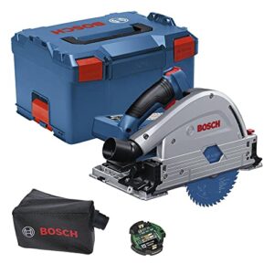 Bosch Professional 18V System BITURBO Akku Tauchkreissäge GKT 18V-52 GC (inkl. Sägeblatt, Connectivity-Modul, Staubbeutel, Einlage, L-BOXX, ohne Akku/ Ladegerät)