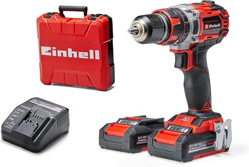Einhell Professional Akku-Schlagbohrschrauber TP-CD 18/50 Li-i BL Kit Power X-Change (18 V, Brushless, 50 Nm, Schlagbohrfunktion, inkl. 2x 2,0 Ah Akkus Ladegerät)