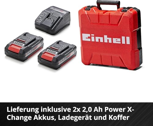 Einhell Professional Akku-Schlagbohrschrauber TP-CD 18/50 Li-i BL Kit Power X-Change (18 V, Brushless, 50 Nm, Schlagbohrfunktion, inkl. 2x 2,0 Ah Akkus Ladegerät) – Bild 6