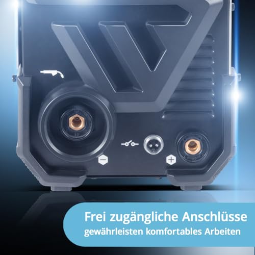 STAHLWERK Schweißgerät FLUX 140 ST Digital mit 140 A Vollausstattung, synergischem Drahtvorschub, Lift-TIG und ARC/MMA Funktion zum Schweißen ohne Schutzgas – Bild 7