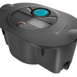 Gardena AquaPrecise Komplett-Set Pipeline Bewässerungssystem für Rasenflächen bis zu 320 m²: solarbetrieben, gleichmäßige Wasserverteilung, für jede Gartenform, Bluetooth (16010-20)