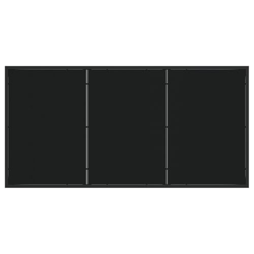 vidaXL Gartentisch Schwarz 160x80x73 cm Hartglas – Bild 8