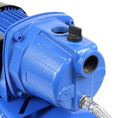 Wiltec Hauswasserwerk 600W 2800l/h Gartenpumpe mit Druckschalter und Manometer Wasserpumpe Druckkessel Druckbehälter Bewässerungspumpe Brauchwasserpumpe Regenwasserpumpe Wasserwerk – Bild 6