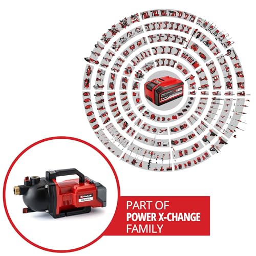 Einhell Akku-Gartenpumpe AQUINNA 36/30 Set Power X-Change (36 V, 3000 L/h Fördermenge, max. 26 m Förderhöhe, ECO-Schalter, inkl. 4 m Saugschlauch, ohne Akkus) – Bild 2