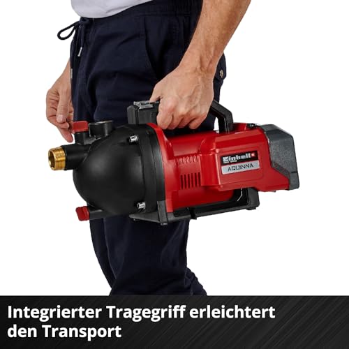 Einhell Akku-Gartenpumpe AQUINNA 36/30 Set Power X-Change (36 V, 3000 L/h Fördermenge, max. 26 m Förderhöhe, ECO-Schalter, inkl. 4 m Saugschlauch, ohne Akkus) – Bild 8