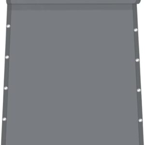 IMSGVIFO Sonnensegel Wasserdicht 3x6m, UV-Schutz Sonnensegel mit Ösen, Sonnenschutz und Wetterschutz Markisenstoff, Sonnenschirm Segel für Terrassendach Balkon Wintergarten Schwimmbad, Dunkelgrau