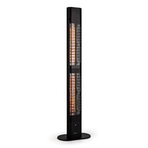 blumfeldt Heat Guru, Infrarot Heizstrahler Terrasse, Infrarotheizung, IP54 Outdoor, Standgerät mit Fernbedienung, Infrarotstrahler 3000W
