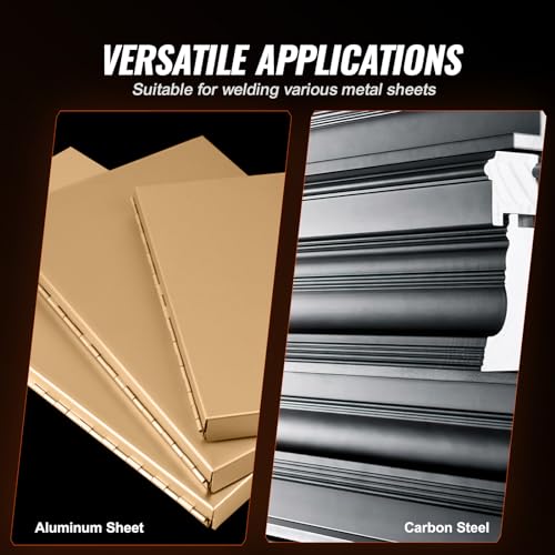 VEVOR Tragbares Punktschweißgerät, 4/25-Zoll-Punktschweißgerät mit 9,2 KVA Eingangsleistung, Handgeführtes Punktschweißgerät mit Schweißspitze für Bleche für Kohlenstoffstahl, Edelstahl, Aluminiumblec – Bild 6