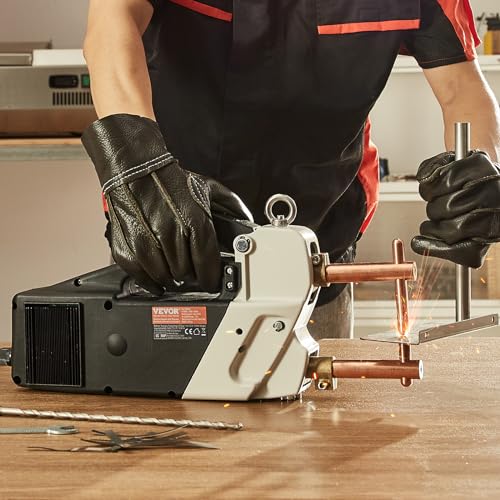 VEVOR Tragbares Punktschweißgerät, 4/25-Zoll-Punktschweißgerät mit 9,2 KVA Eingangsleistung, Handgeführtes Punktschweißgerät mit Schweißspitze für Bleche für Kohlenstoffstahl, Edelstahl, Aluminiumblec – Bild 8