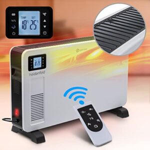 Heidenfeld Konvektor Heizung elektrisch EK100 | 𝟑 𝐉𝐀𝐇𝐑𝐄 𝐆𝐀𝐑𝐀𝐍𝐓𝐈𝐄 - 2300 Watt - Fernbedienung - Heizkörper - Elektroheizung - Standheizung - Wandheizung - Wandkonvektor - Bis 𝟒𝟎 m²