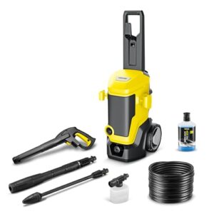 Kärcher Hochdruckreiniger K 7 WCM FJ, Druck: max. 180 bar, Fördermenge: 600 l/h, Flächenleistung: 60 m²/h, Gewicht: 17,1 kg, HD-Pistole, Vario Power-Strahlrohr, Dreckfräser, Schaumdüse