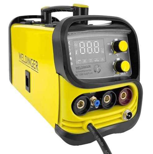 WELDINGER ME 1300 GASFLUX Fülldrahtschweißgerät im Koffer Elektroden 1kg Fülldraht Stromdüsen Fülldraht-Gasdüse – Bild 2