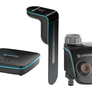 Gardena smart Sensor Control Set: Intelligentes Bewässerungssystem für mehr als 6 Bereiche, inkl. smart Water Control/smart Sensor/smart Gateway, mit smart App steuerbar (19202-20)