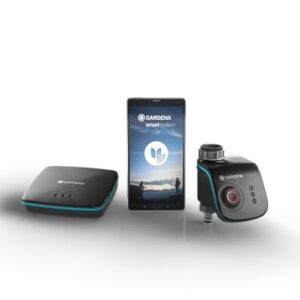 Gardena smart Water Control Set: Intelligente Bewässerungssteuerung, inkl. smart Water Control und smart Gateway, mit Bewässerungscomputer, Pflanzen bewässern per smart App, Frostwarnsystem (19103-20)