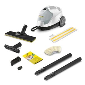 Kärcher Dampfreiniger SC 4 EasyFix, Dampfdruck: 3,5 bar, Aufheizzeit: 4 min., Leistung: 2.000 W, Flächenleistung: 100 m², 2-Tank-System: 0,5 l 0,8 l, mit Bodenreinigungsset EasyFix, Düsen und Bezüge