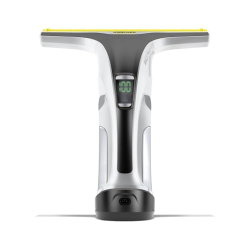 Kärcher Akku-Fenstersauger WV 7 Signature Line, Akkulaufzeit: 100 min, LED-Ladezustandsanzeige, 2 Absaugdüsen, Sprühflasche mit 2 Mikrofaserbezügen, Schmutzkratzer, 20 ml Fensterreiniger-Konzentrat – Bild 3
